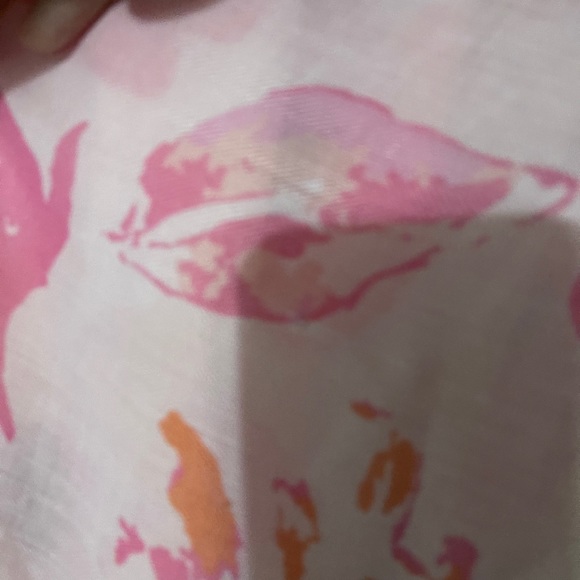 Pink scarf  72”length x 27” wide - Picture 3 of 6